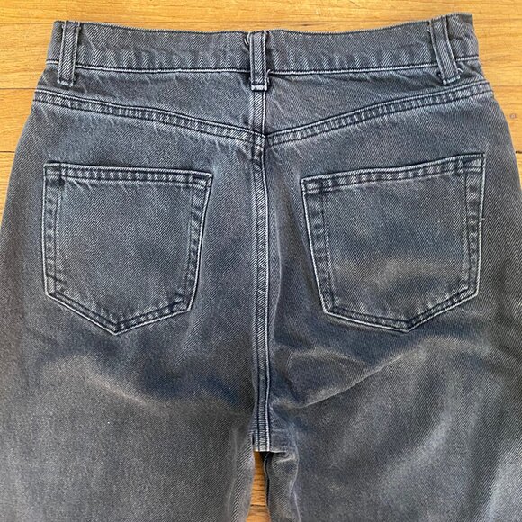 🌎 Reformation Baggy Black Barrel Jeans in Seine Wash 🌳 Size 25 - Picture 6 of 12